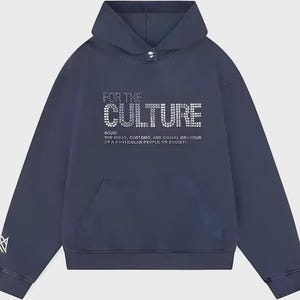 For The Culture Crystal Blue Hoodie