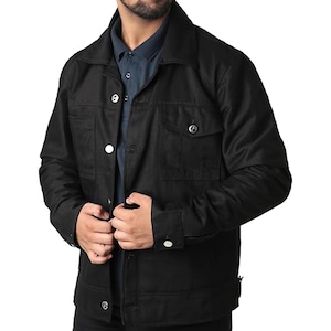 Lightweight Trucker Jean Jacket For Men - Men&#39;s Denim Jacket