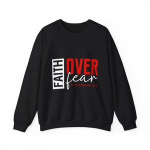 Christian Clothing Sweatshirt, Faith Apparel, Religious Crewneck Jumper, Inspirational Christian Gift, Bible Verse Sweatshirt, Christian