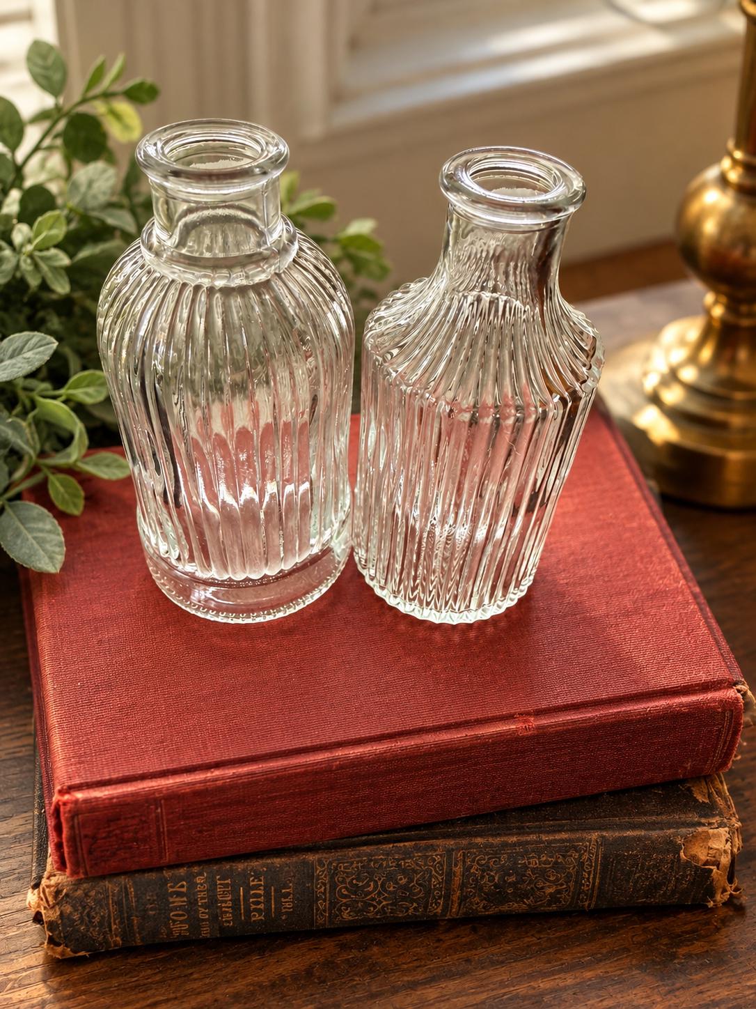 Tiny Glass Vintage Bottles - Etsy