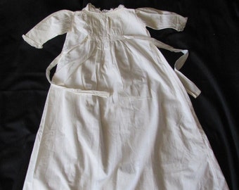 Wunderschönes Vintage Antik Baby Säugling Taufkleid Kleid Baumwolle Mid Century 32 "Lange - Kleidung Kleidung Handmade Viktorianisch
