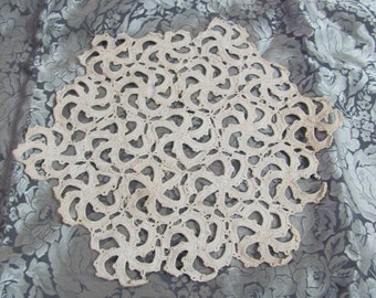 Handmade Antique Vintage Crocheted Doily 8" Inches Round - Early Century // Many others to choose from in my shop!