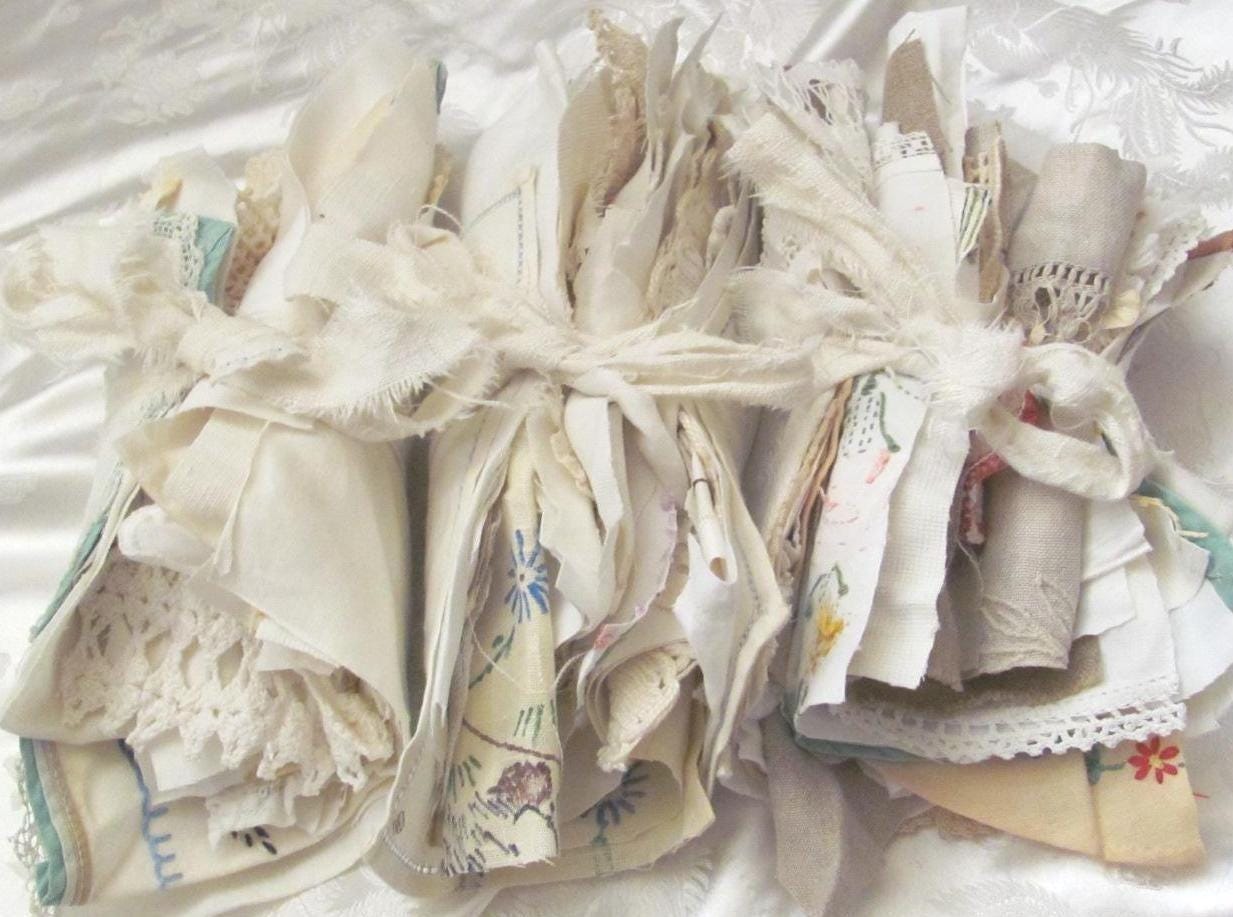 From Sweden＊Vintage linen Cloth・* Unused Sweden Linen Fabric by Dalsjöfors 100cm/50cm.home Decor