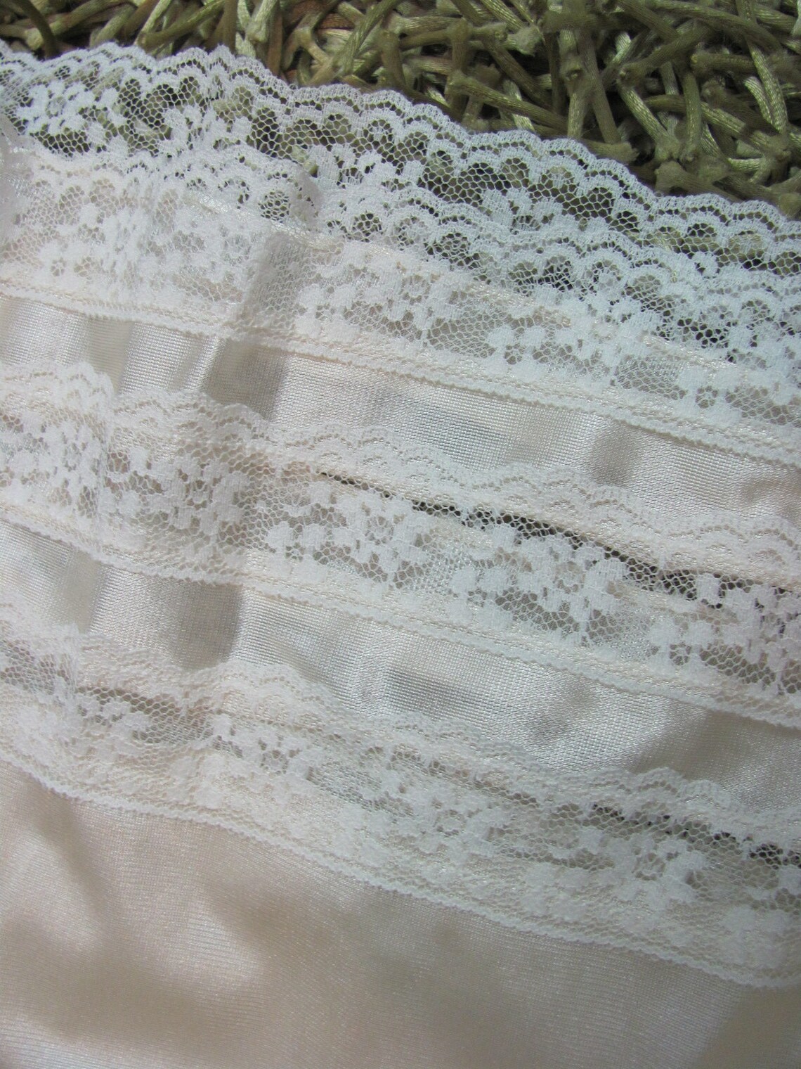 Vintage Velrose off White Lace Nylon Bloomers Long Panties Etsy Sweden