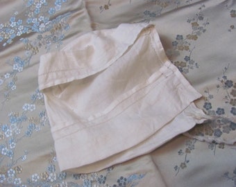 Bonnet - Lovely Antique Handmade White Cotton Baby Infant Bonnet Hat