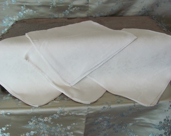 Servetten Set van 6 mooie damast diner Lapkins servetten 19-inch groot formaat diner partij katoen linnen doek