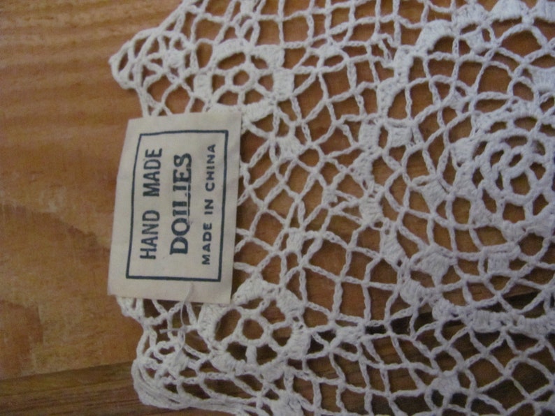 Doily Vintage Handmade Crocheted Doily 6 Inch Round Unused // Many others to choose from in my shop image 2