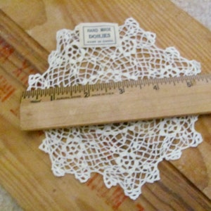 Doily Vintage Handmade Crocheted Doily 6 Inch Round Unused // Many others to choose from in my shop image 3