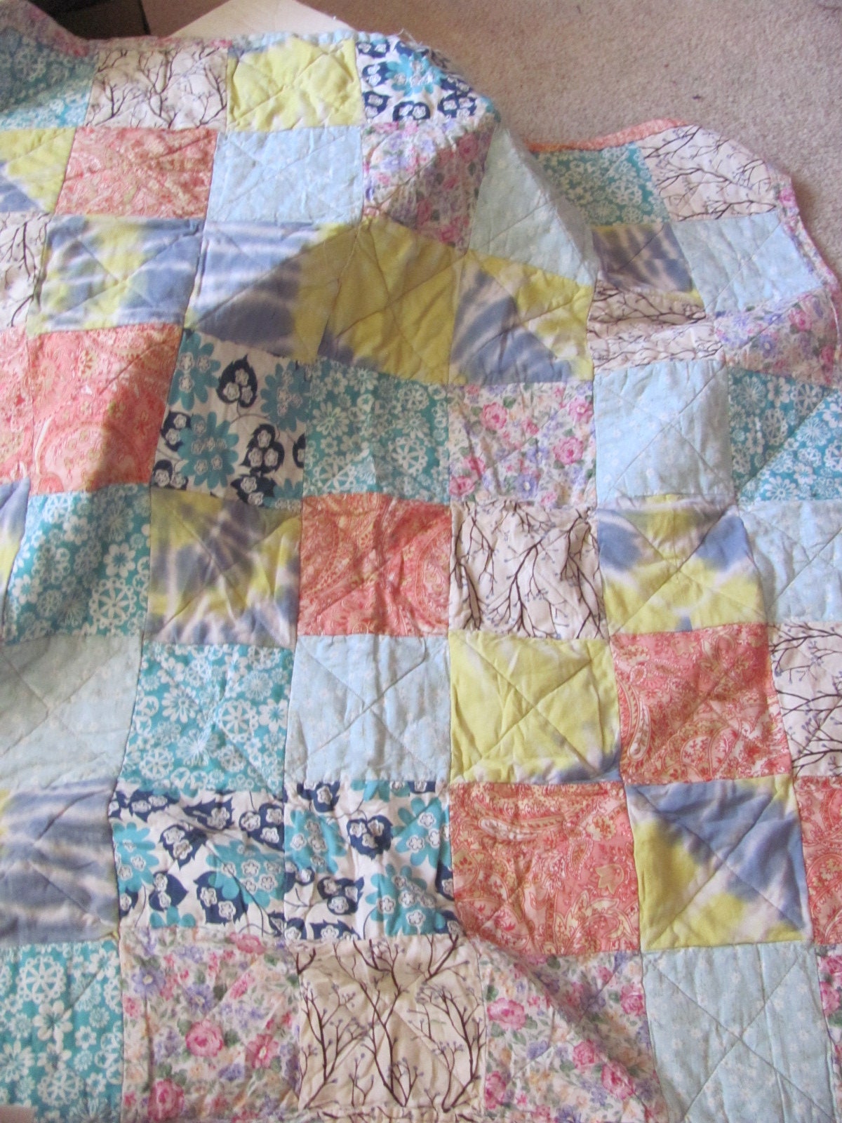 よしよし様専用 OLD CALICO PATCH WORK QUILT