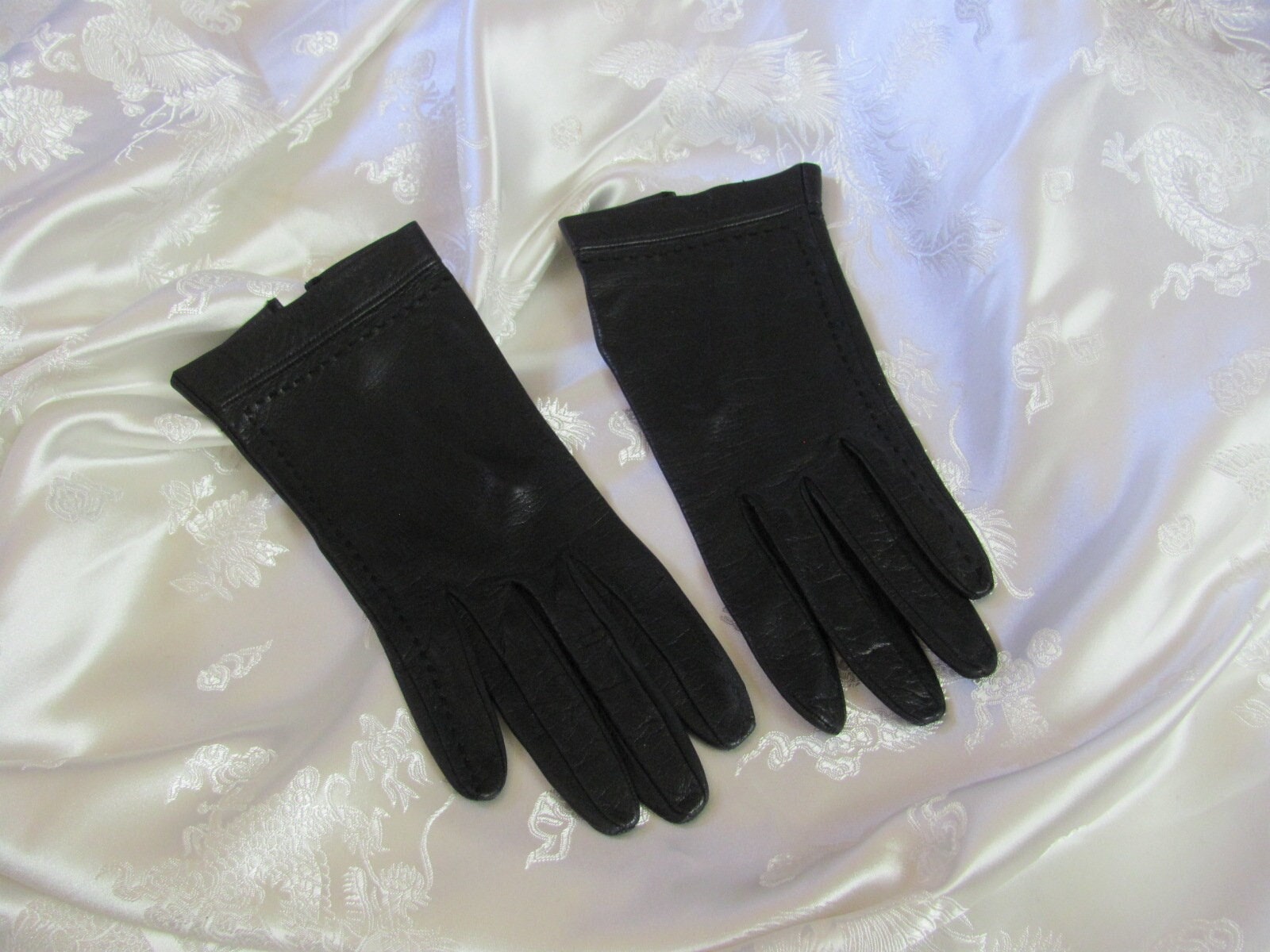 Vintage Leather Gloves Size 8.5 - Etsy