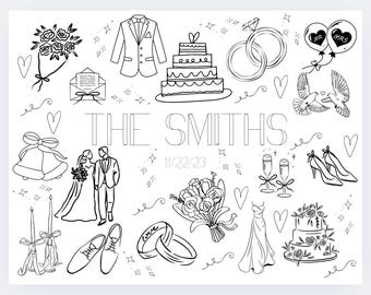 Wedding Coloring Sheet Template
