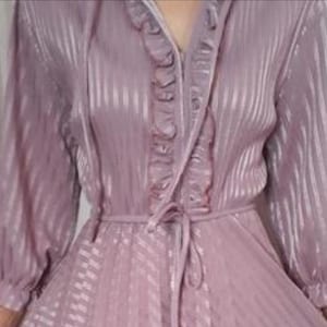 Vintage Purple Women&#39;s Stylish Midi Dresses Size S