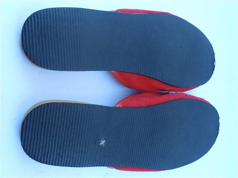 Vintage Red Slippers Vintage Red Chinese Slippers Vintage | Etsy