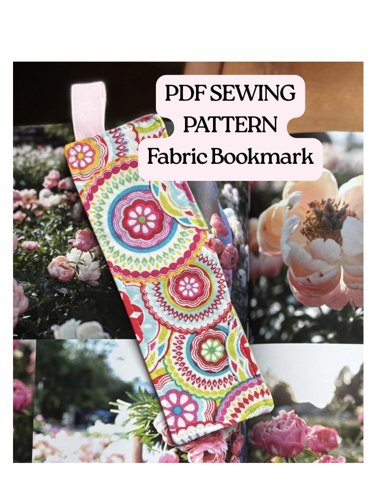 Free Leather Bookmark Patterns.pdf PDF Fabric Bookmark Sewing Pattern Template Begginer Friendly | Fabric ...