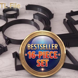 FULL BUNDLE Modular Plaster Mold Housing STL, Pottery Mold Frame Set, Round Square Oval Rectangle Interlocking Clay Casting System