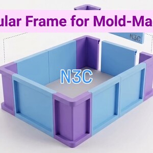 Sistema de marco de molde modular – 100 mm de altura, cerámica, fundición de silicona (archivos digitales)