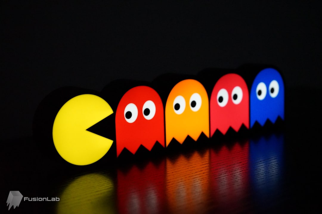 USB C LED Lightbox Sign Lamp Pac Man Pac-man 3D Printed Packman Arcade ...