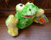 Vintage Plush Frog, Ribbit Sound, Talkin 39 Pet Pals