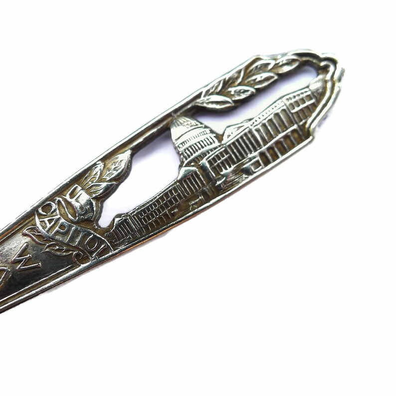 Vintage Capitol Building Spoon Washington D.C Marked Capsco Souvenir Collector/'s Item Cutout Work USA