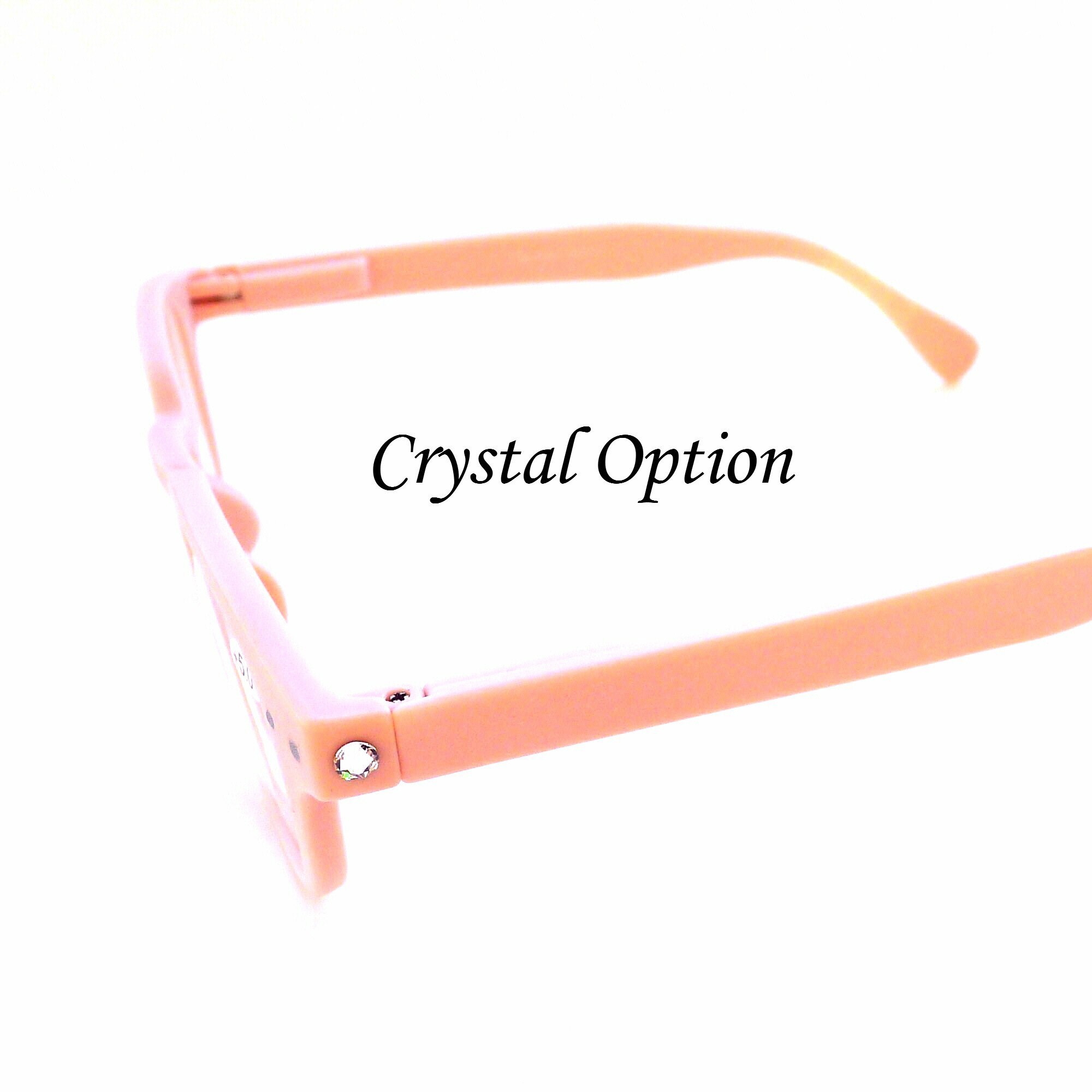 Blush Pink Reading Glasses 2 50 Full Lens Eyeglasses Spring Etsy