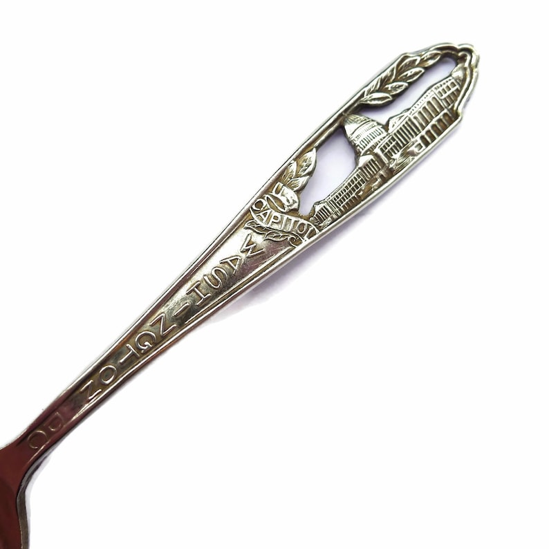 Vintage Capitol Building Spoon Washington D.C Marked Capsco Souvenir Collector/'s Item Cutout Work USA