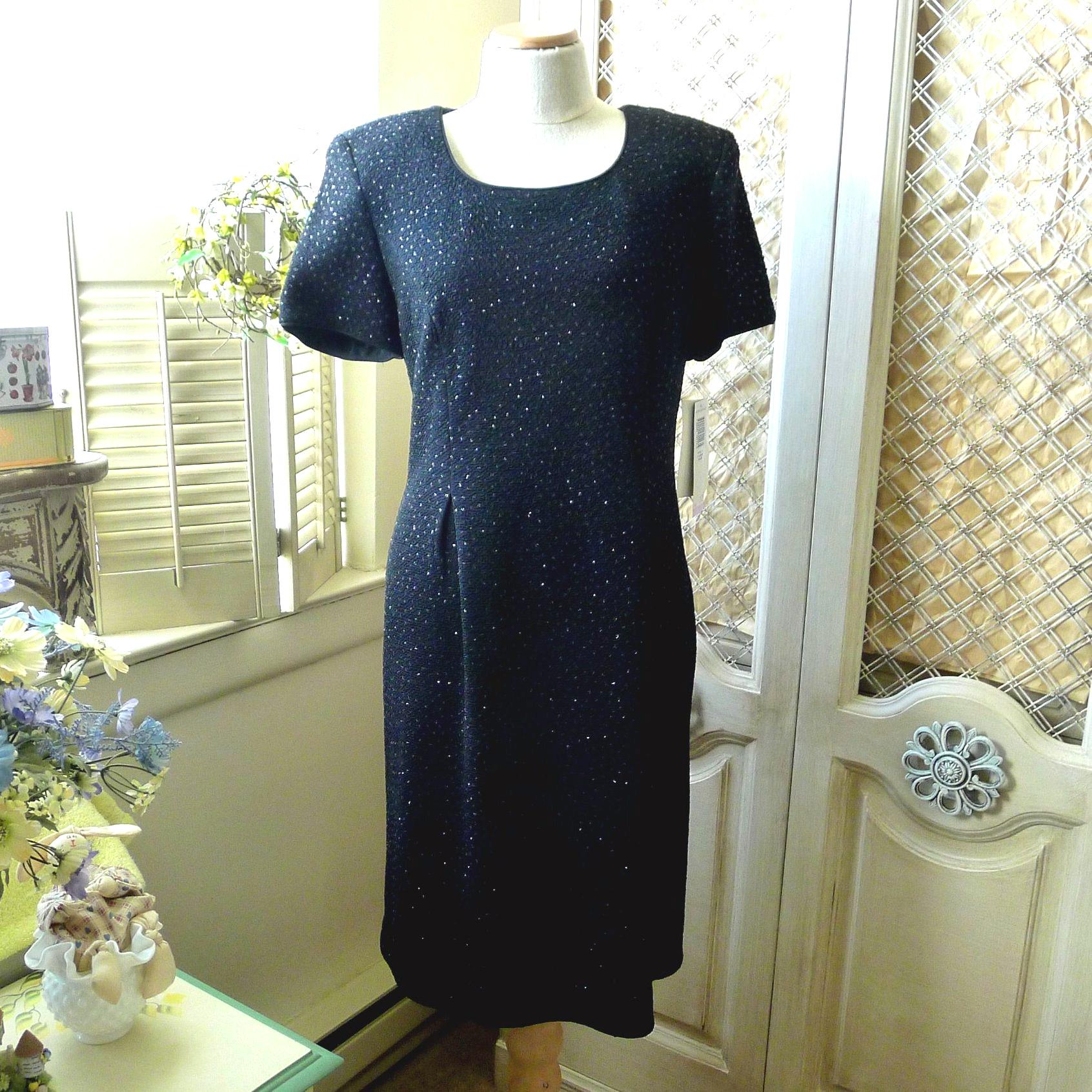 Vintage Black Dress, NWT Jessica Howard Size 12, New With Sparkle Spangles,  Cocktail Special Occasion Style - Etsy