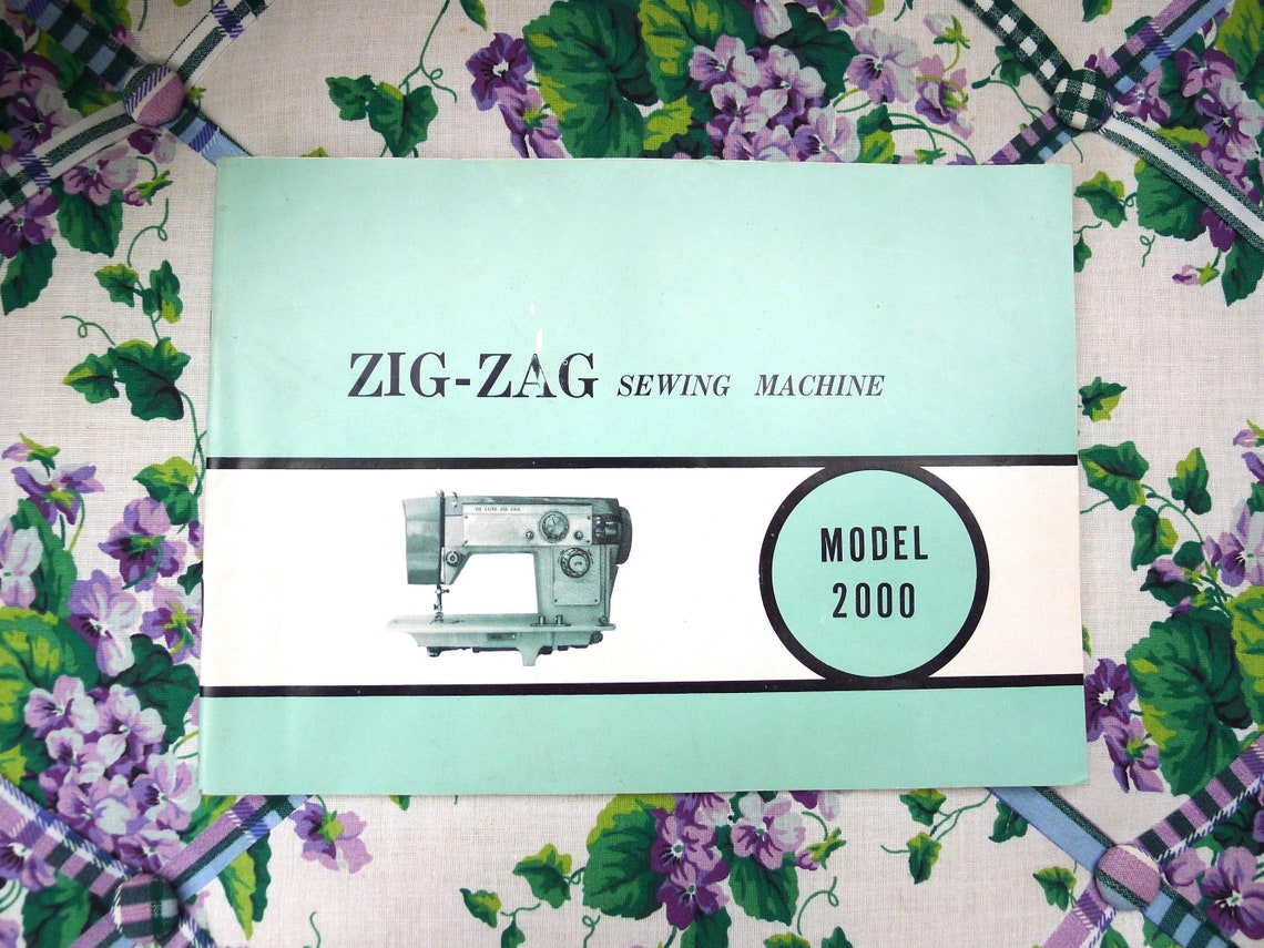 Vintage ZigZag Manual Only Model 2000 Sewing Machine Etsy
