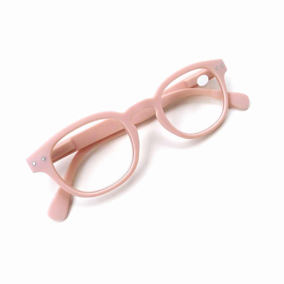 Pale Blush Pink 3.00 Reading Glasses Full Lens Eyeglasses Etsy