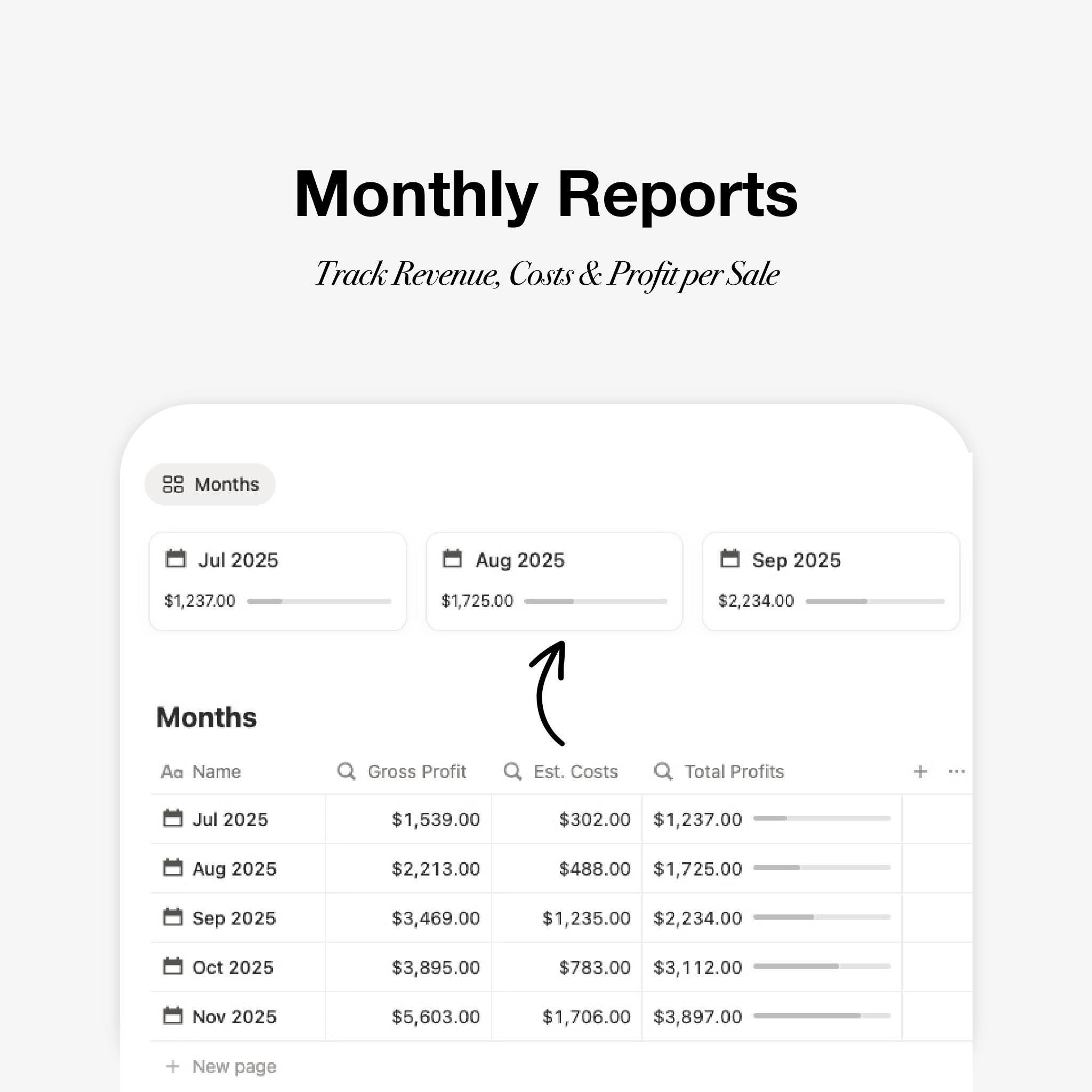 Notion Sales Tracker Template | Revenue Dashboard (digital Download ...