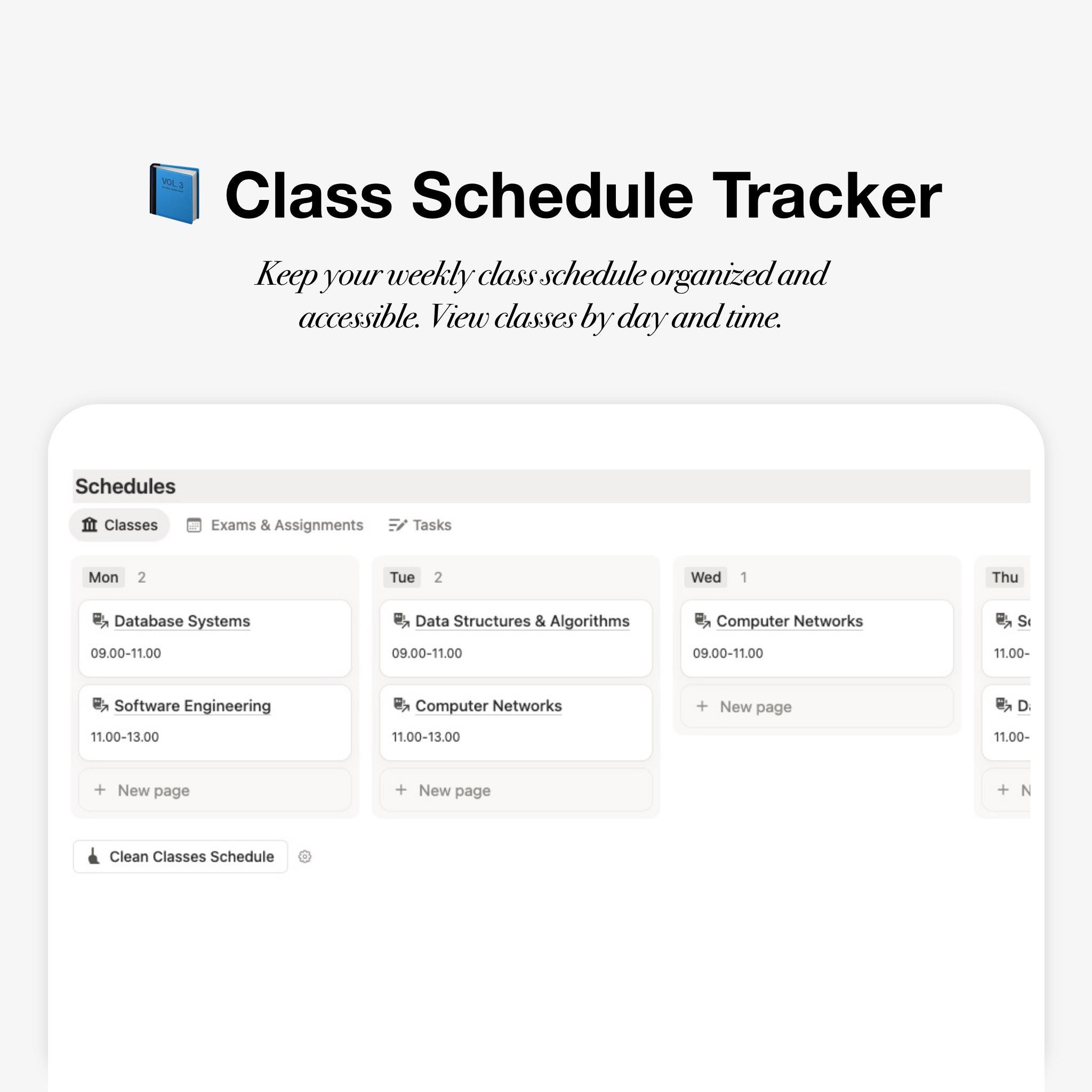 Notion Student Planner Template: Coursework & Assignments Tracker ...