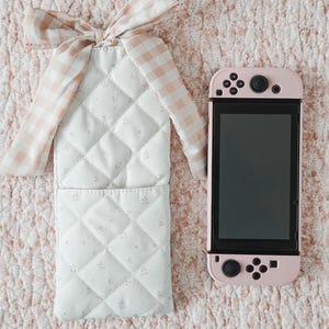 Gingham Dreams gewatteerde Nintendo Switch-hoes