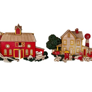 Targa da muro vintage HOMCO Country Barn and Farmhouse 1975