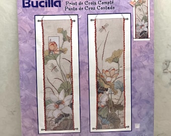 Vintage BUCILLA Nancy Rossi Asian Bellpull 42853 Cross Stitch