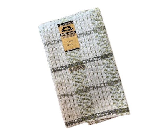 Vintage 1960s Swedish Linen Tablecloth Torpa Dalsjofors