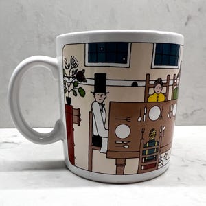 Vintage 1980 Taylor & Ng Coffee Mug Family Gathering San Francisco Made in Japan