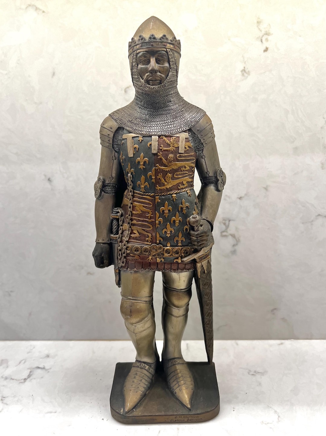 イギリスハンドメイドMarcus Designナイト騎士プラーク壁掛けビンテージ イギリスハンドメイドMarcus Designナイト騎士プラーク壁掛け