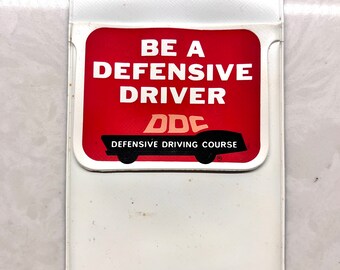 Vintage Pocket Protector Defensive Driving Course 1960s Nerd wear