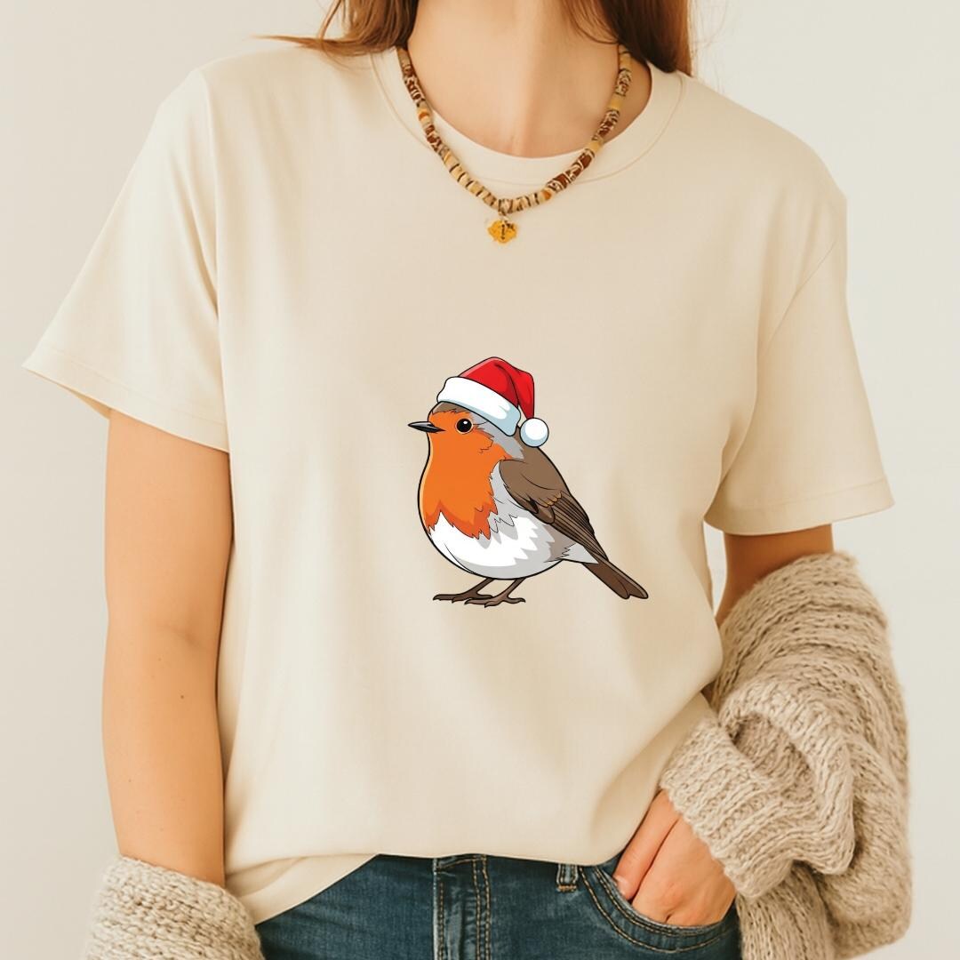Christmas Robin PNG | Santa Hat Bird Clipart (digital Download) - Etsy