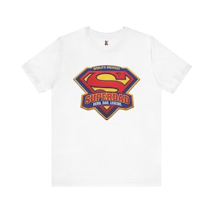 Maglietta con logo Superdad Shield / Maglietta Eroe Papà Leggenda
