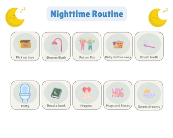 Morning and Bedtime Routine Cards