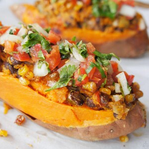 Tex-Mex Taco Stuffed Sweet Potato Recipe: Printable PDF Download