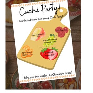 Fun Charcuterie Night Invitation