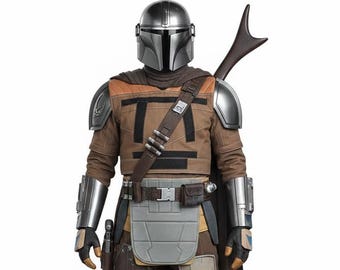 Cosplay de Din Djarin, el mandaloriano / Traje de vuelo de Star Wars / Disfraz de cazarrecompensas