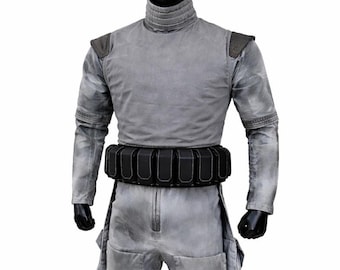 Weathered Mandalorian Star wars Boba fett Flight Suit, Bounty Hunter Cosplay Costume