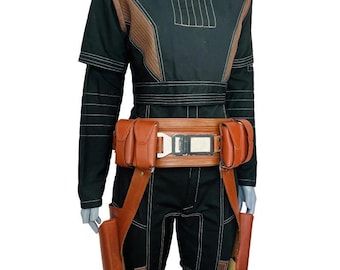 Disfraz de cosplay de Bo-Katan Kryze de The Mandalorian / Traje de vuelo para mujer de Nite Owls / Atuendo de cazarrecompensas de Star Wars