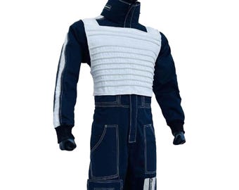 Disfraz de piloto del Escuadrón Azul de Ala-X - Traje de vuelo rebelde de Star Wars - Mono de cosplay de la Nueva República