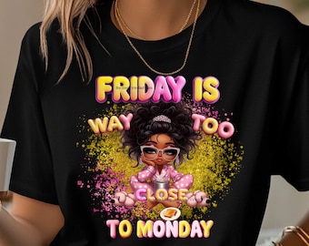 Funny Friday Burnout Humor PNG: Self-Care Sublimation Design (Digital Download