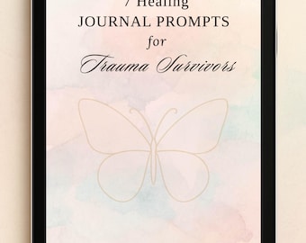 Healing Journal Prompts PDF for Trauma Recovery Printable Guided Self Care Workbook