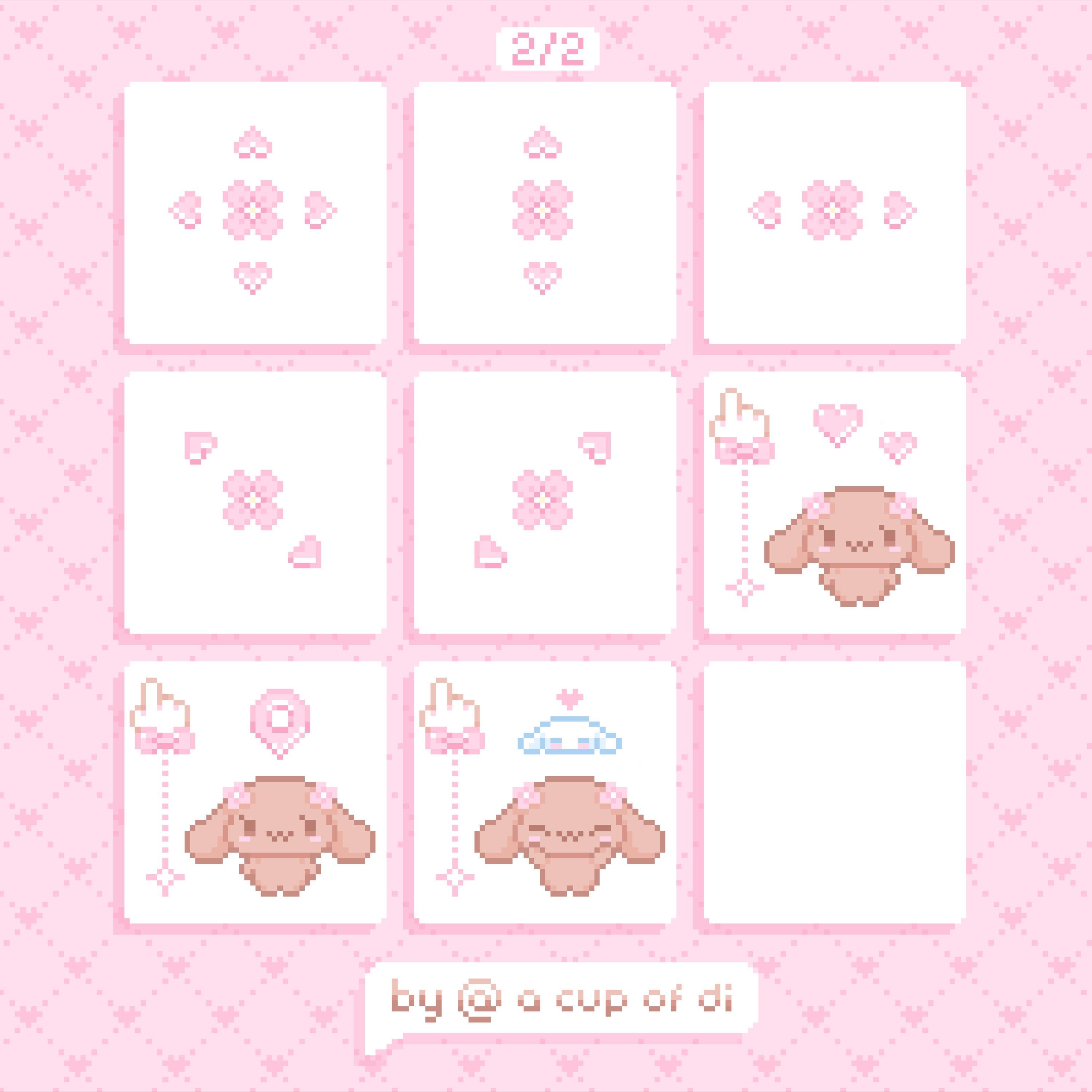 Kawaii Bunny Mouse Cursors – Pixel Art Animated Windows Cursors ...