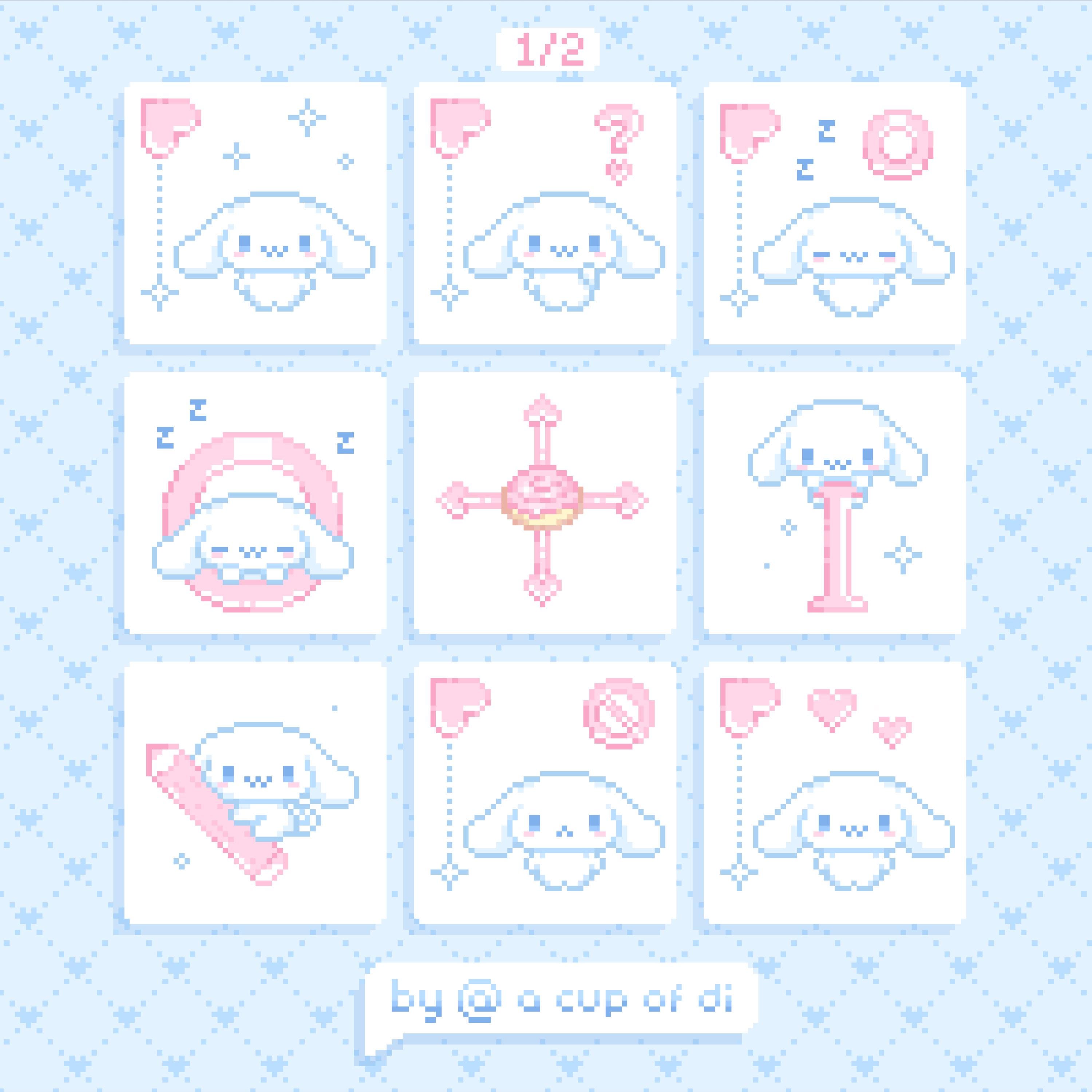 Cute Pink Blue Mouse Cursor Pack White Bunny Puppy Coquette Custom ...